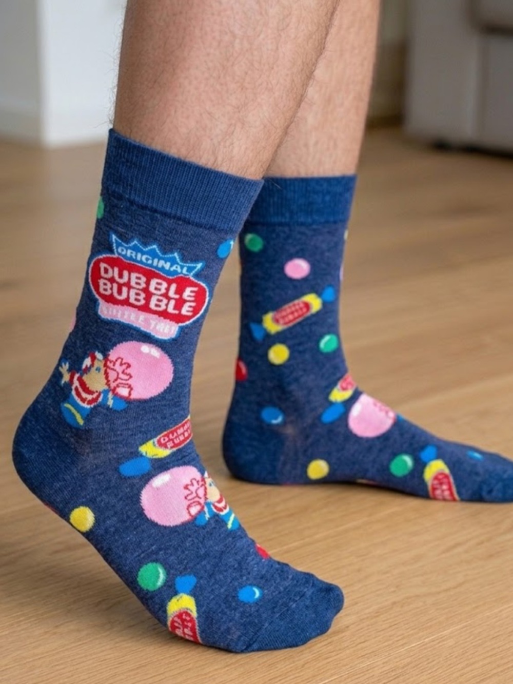 Charms Bow Pop Gum Candy women’s 1 pair size OS ankle socks funny crazy treat